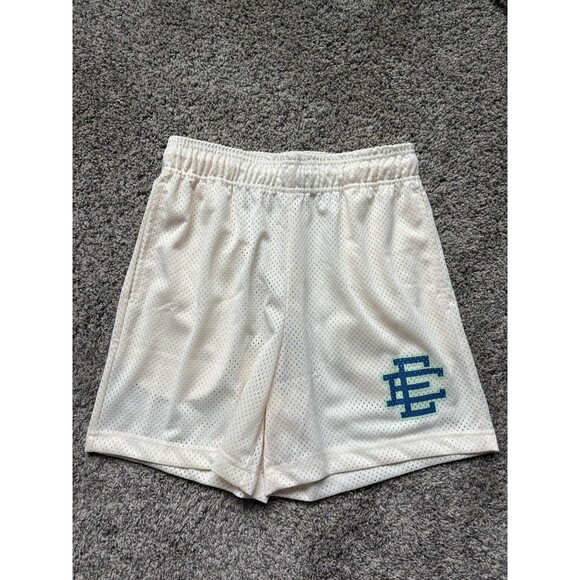 Eric Emanuel Men's Athletic Shorts Cream Size Medium - Picture 1 of 10